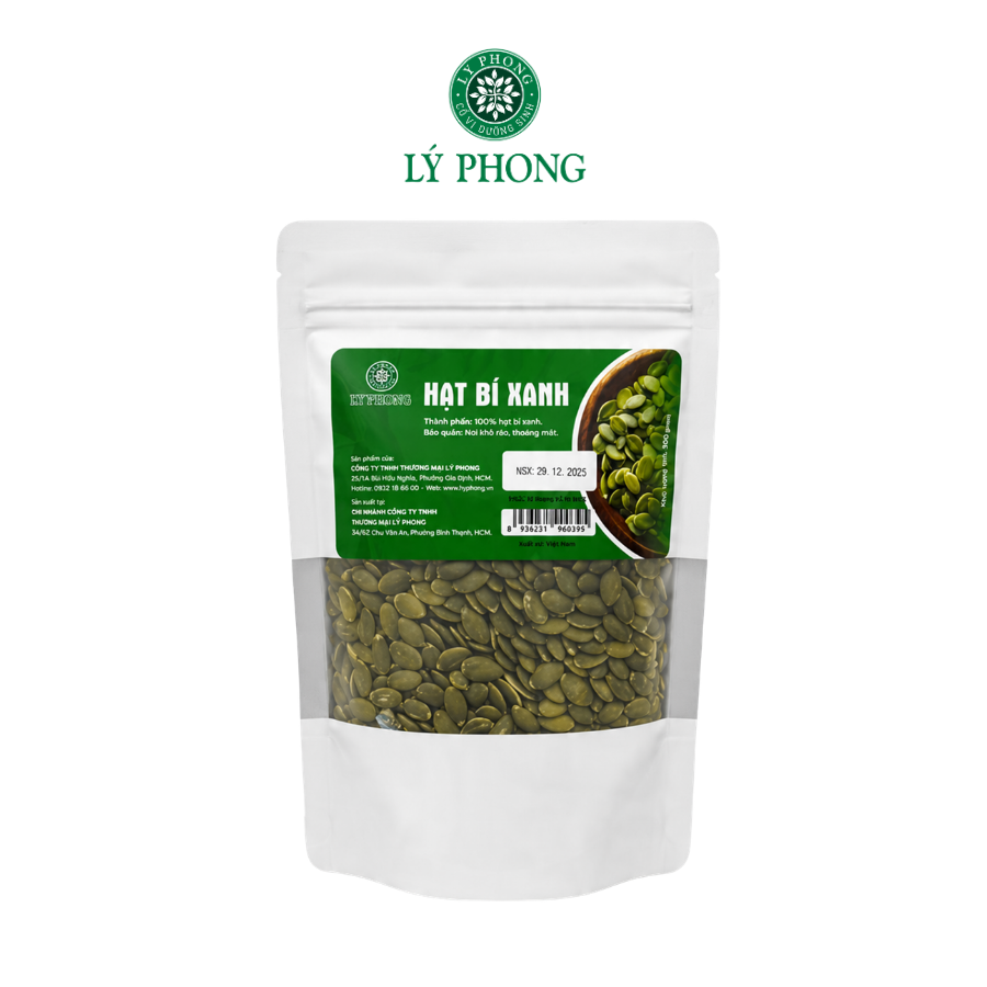 Hạt bí xanh (sống) - Túi 300 gram